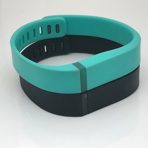 Fitbit Flex Replacement Band Lot of 2 Black Green - Picture 2 of 8